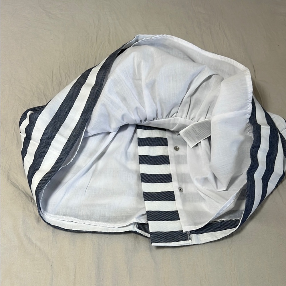 Mayoral Blue and White Sleeveless A-line Sundress - Picture 6 of 9